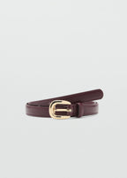 Thin Belt With Metal Buckle