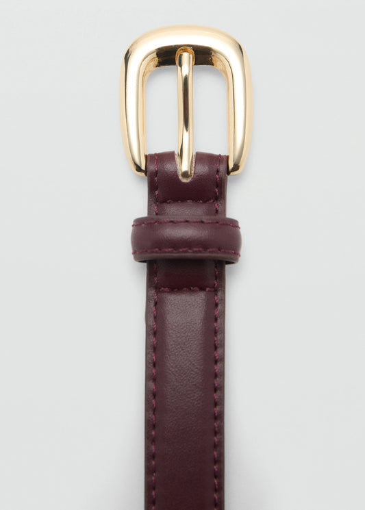 Thin Belt With Metal Buckle