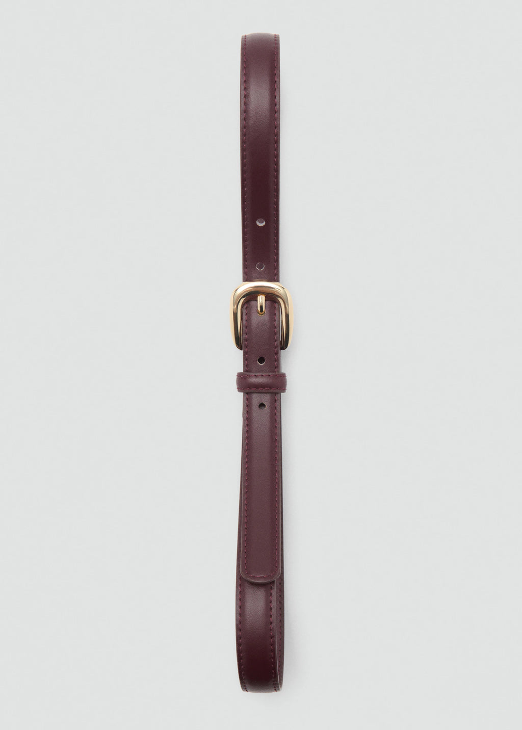 Thin Belt With Metal Buckle