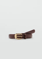 Thin Belt With Metal Buckle