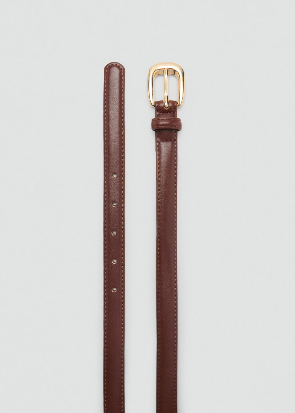 Thin Belt With Metal Buckle