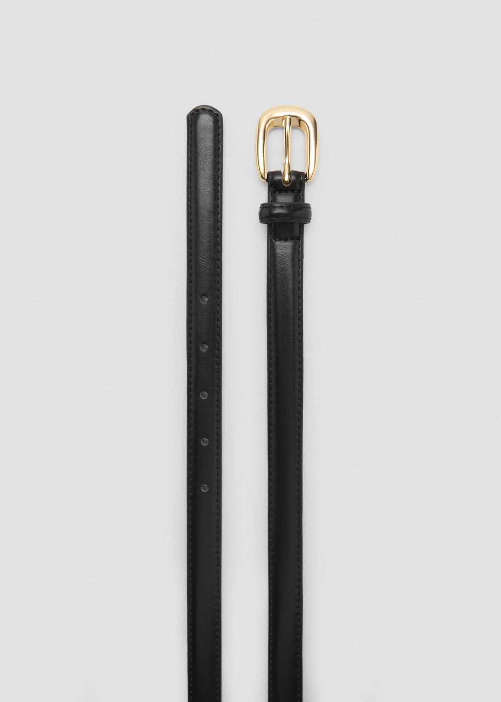 Thin Belt With Metal Buckle