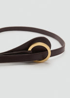 Thin Belt With Maxi Buckle