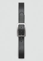 Textured Square Buckle Belt