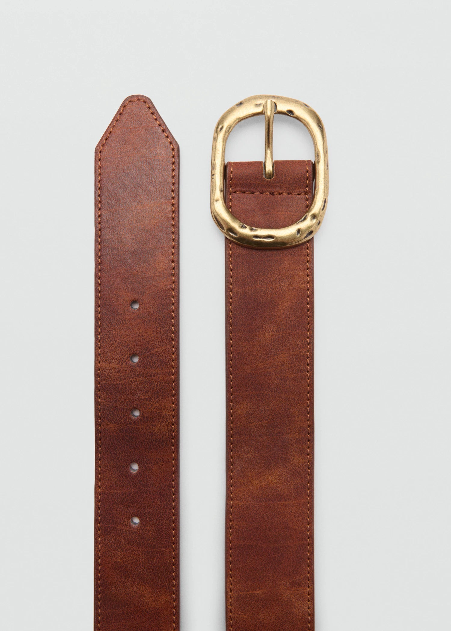 Textured Belt With Buckle