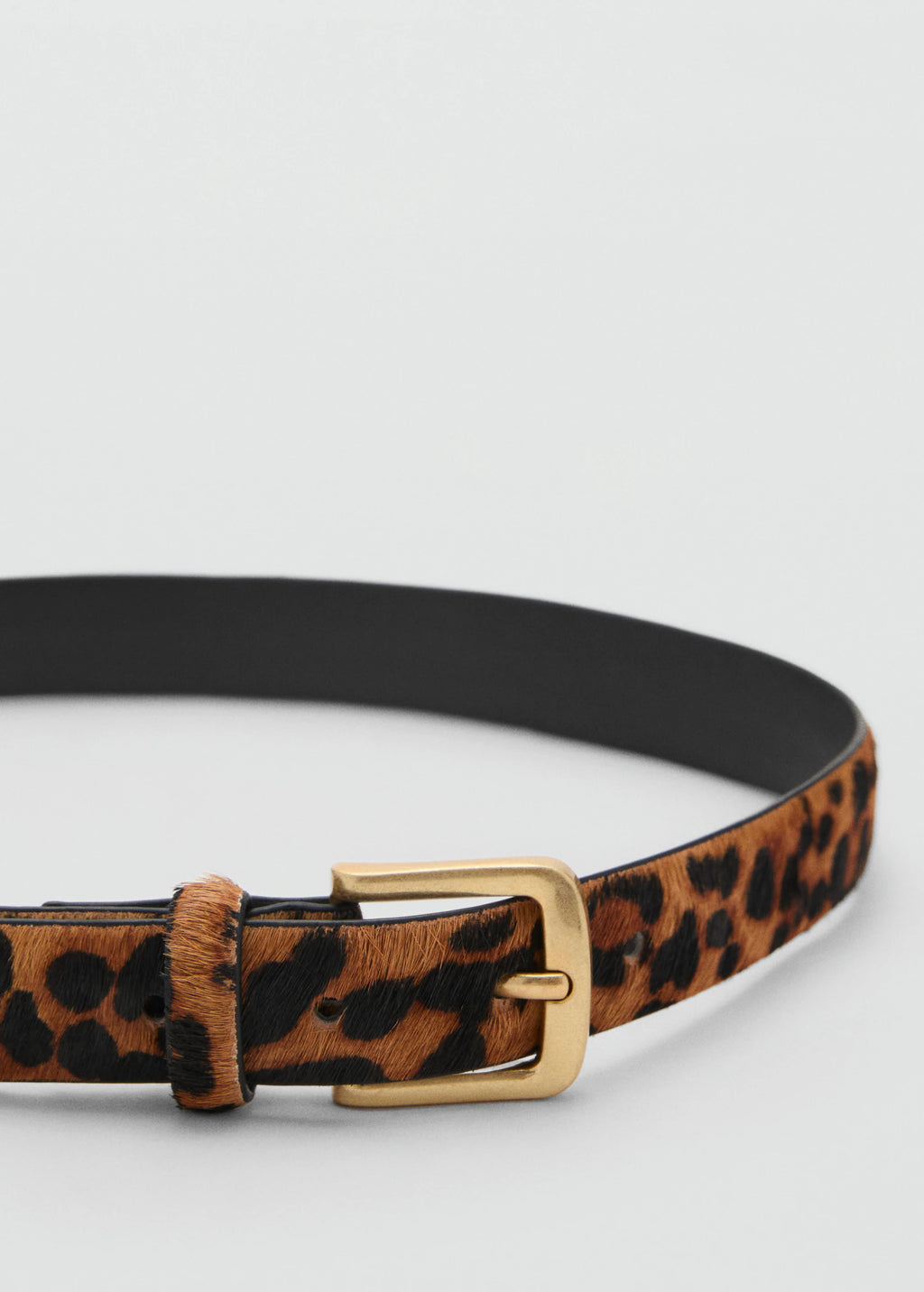 Leopard Leather Belt