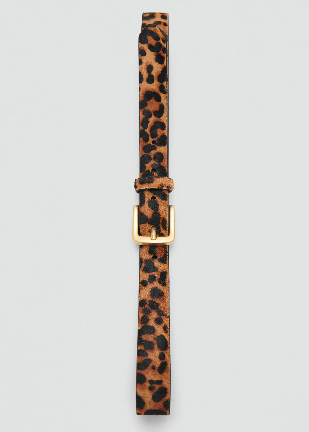 Leopard Leather Belt