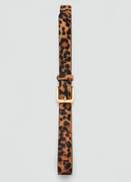Leopard Leather Belt