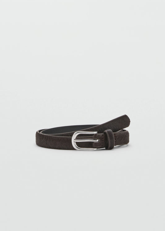 Leather Fur Belt