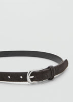 Leather Fur Belt