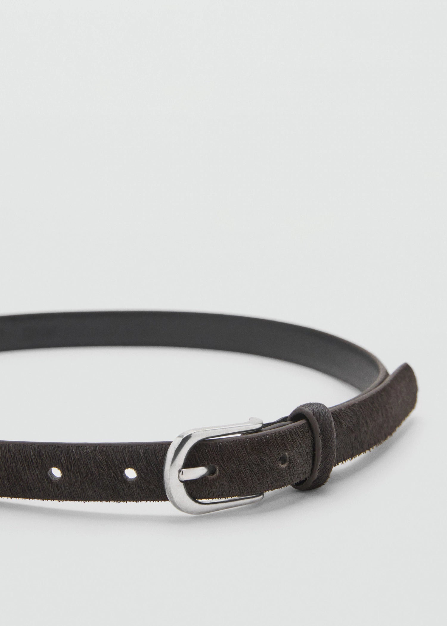 Leather Fur Belt