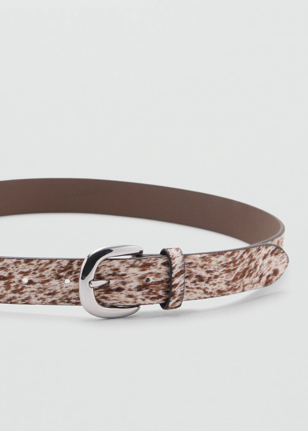 Leather Fur Belt