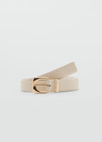 Leather Effect Belt With Buckle