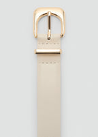 Leather Effect Belt With Buckle