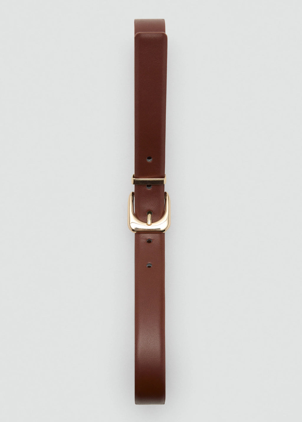 Leather Effect Belt With Buckle