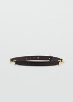 Leather Belt With Metal Detail