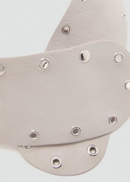 Leather Belt With Eyelets