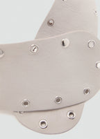 Leather Belt With Eyelets