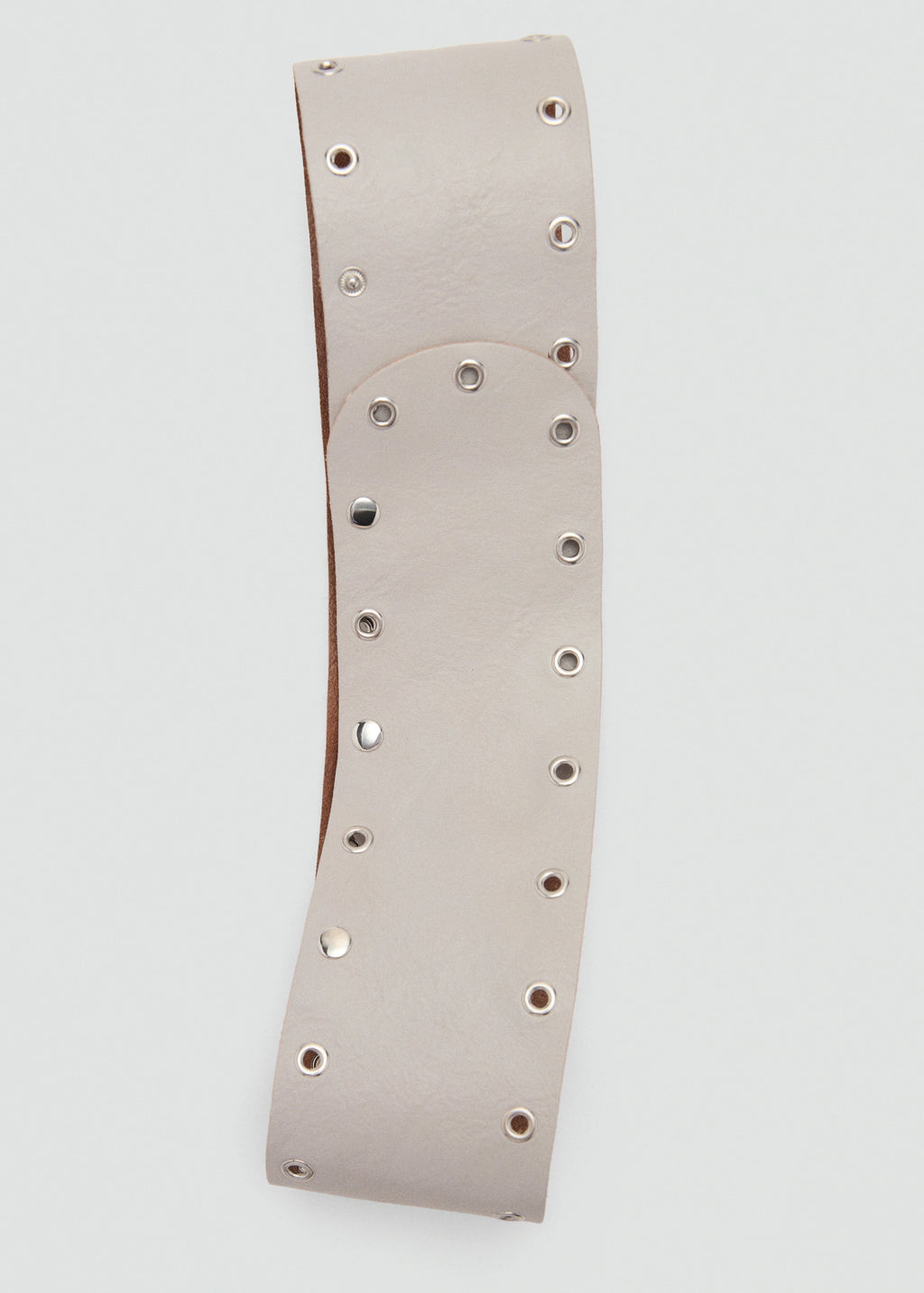 Leather Belt With Eyelets