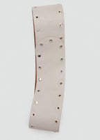 Leather Belt With Eyelets