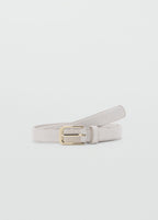Fine Croco Leather Effect Belt