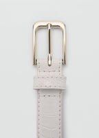 Fine Croco Leather Effect Belt