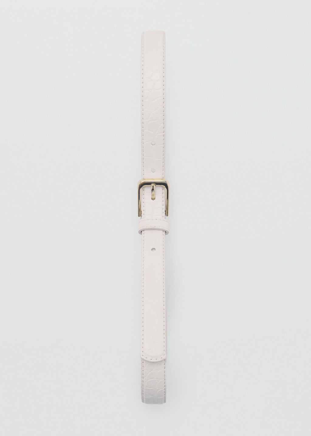 Fine Croco Leather Effect Belt