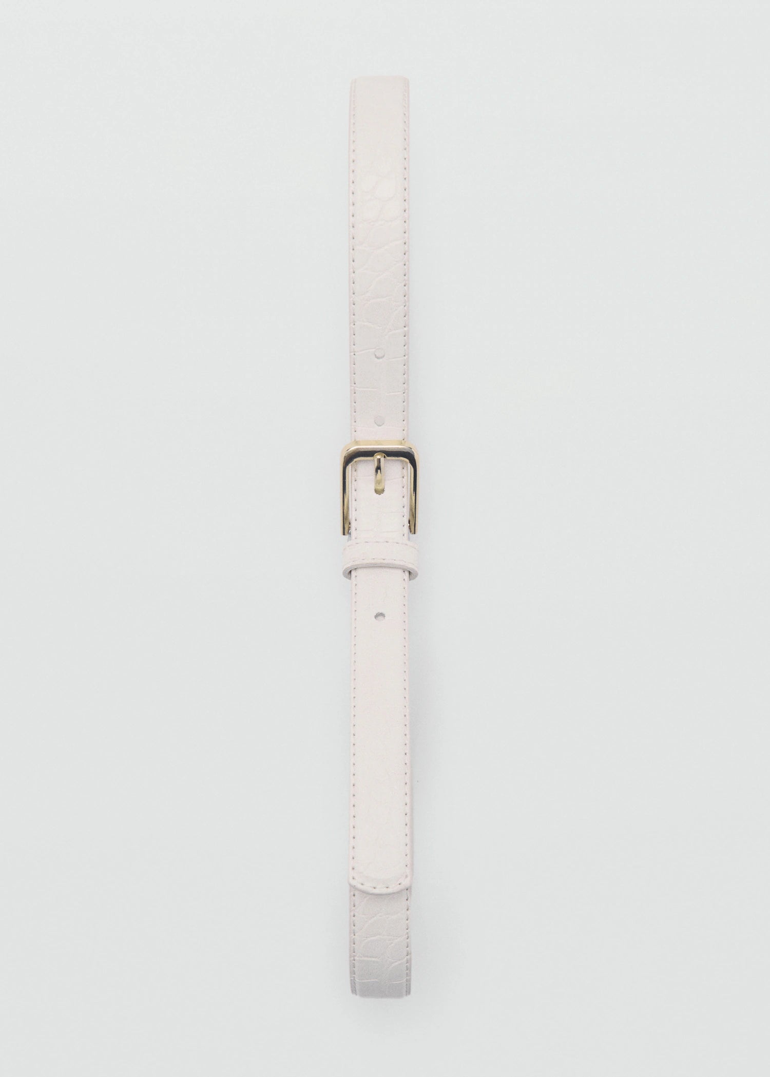 Fine Croco Leather Effect Belt