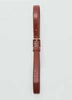 Fine Croco Leather Effect Belt