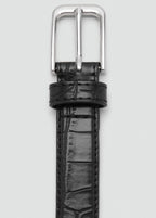 Fine Croco Leather Effect Belt