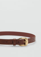 Croco Leather Effect Belt