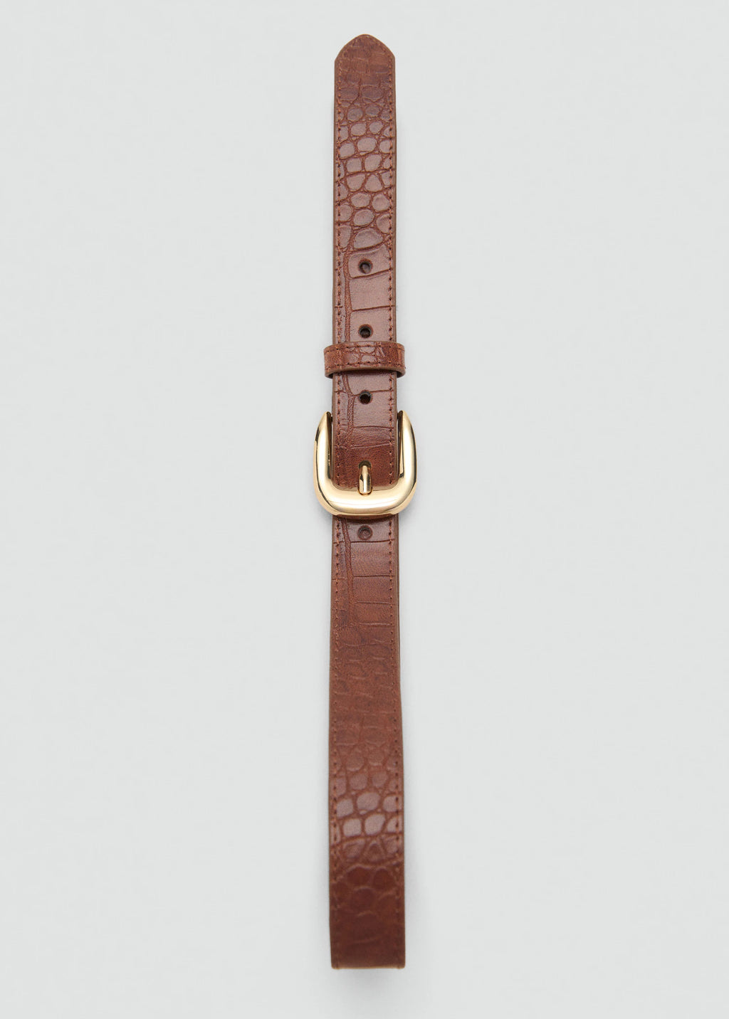 Croco Leather Effect Belt