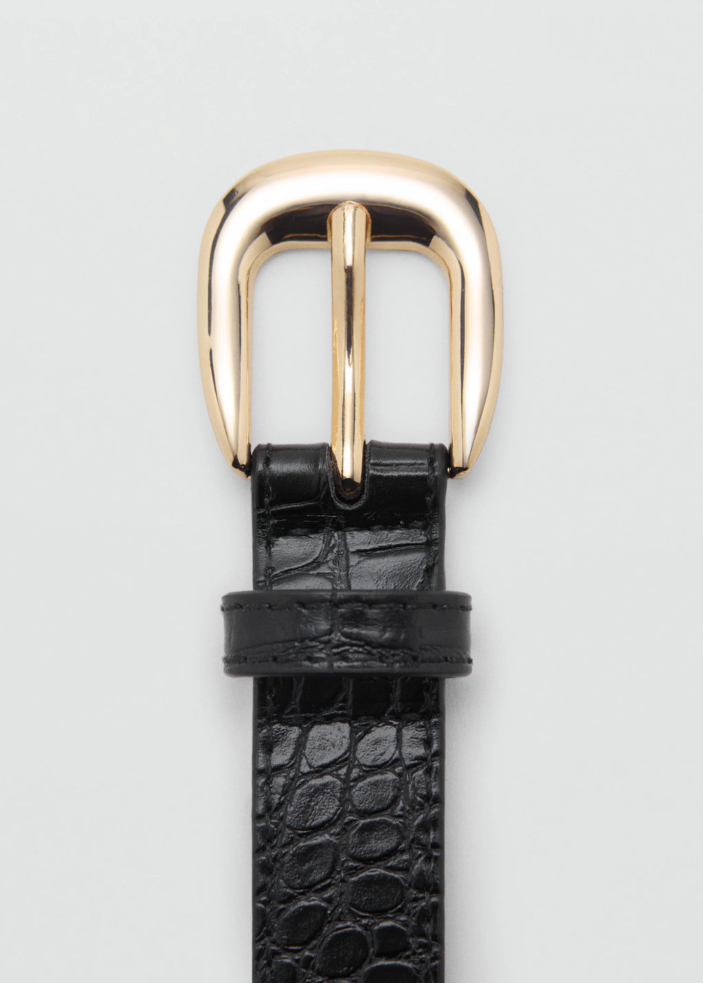Croco Leather Effect Belt