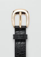 Croco Leather Effect Belt