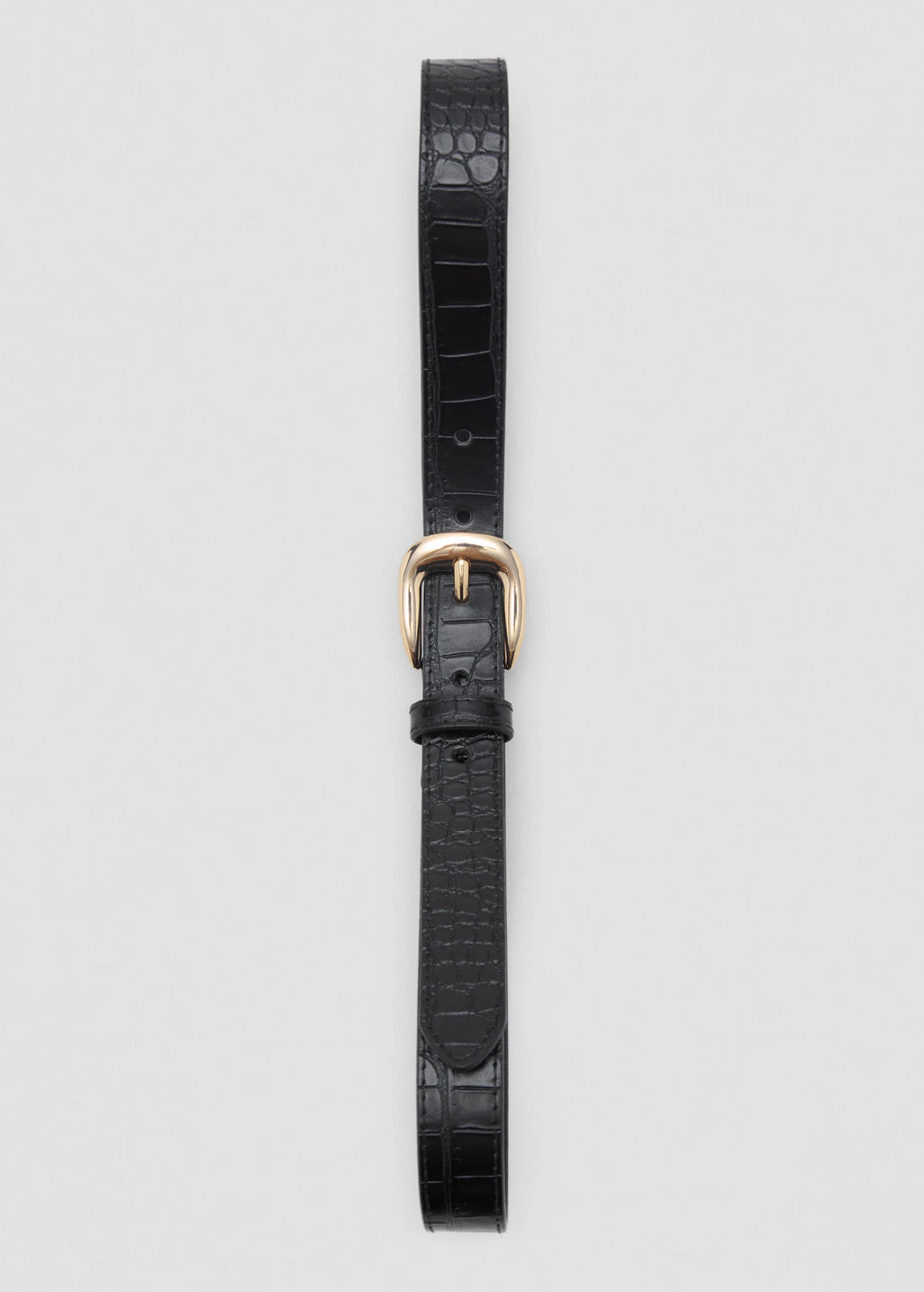 Croco Leather Effect Belt