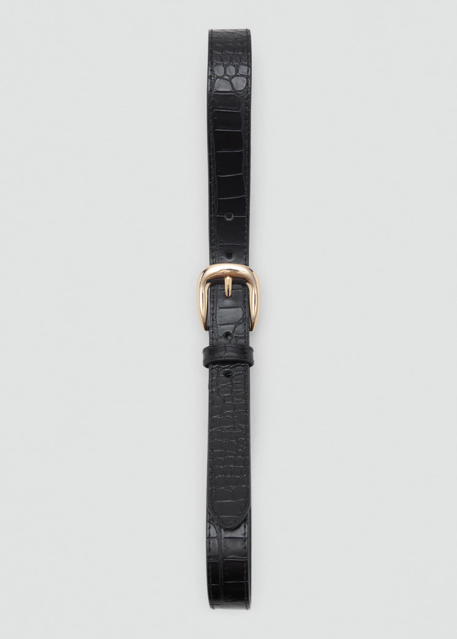 Croco Leather Effect Belt