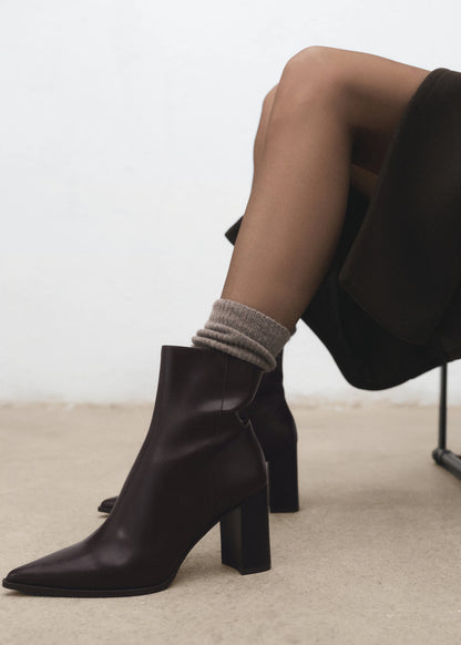 Ankle Boots With Block Heel