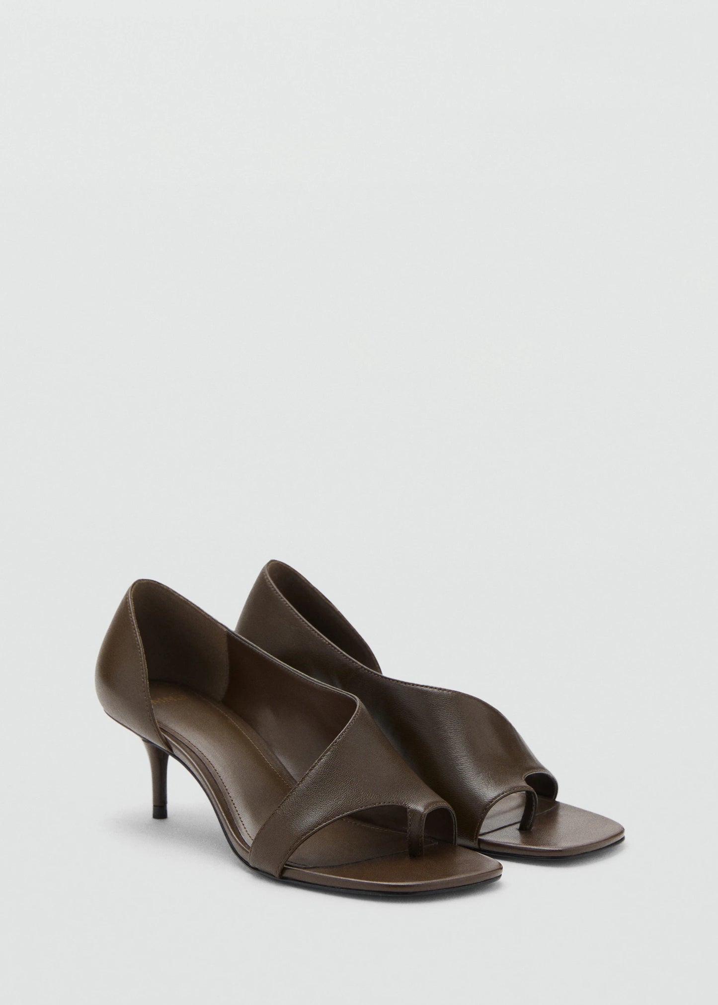 Asymmetric Leather Sandals