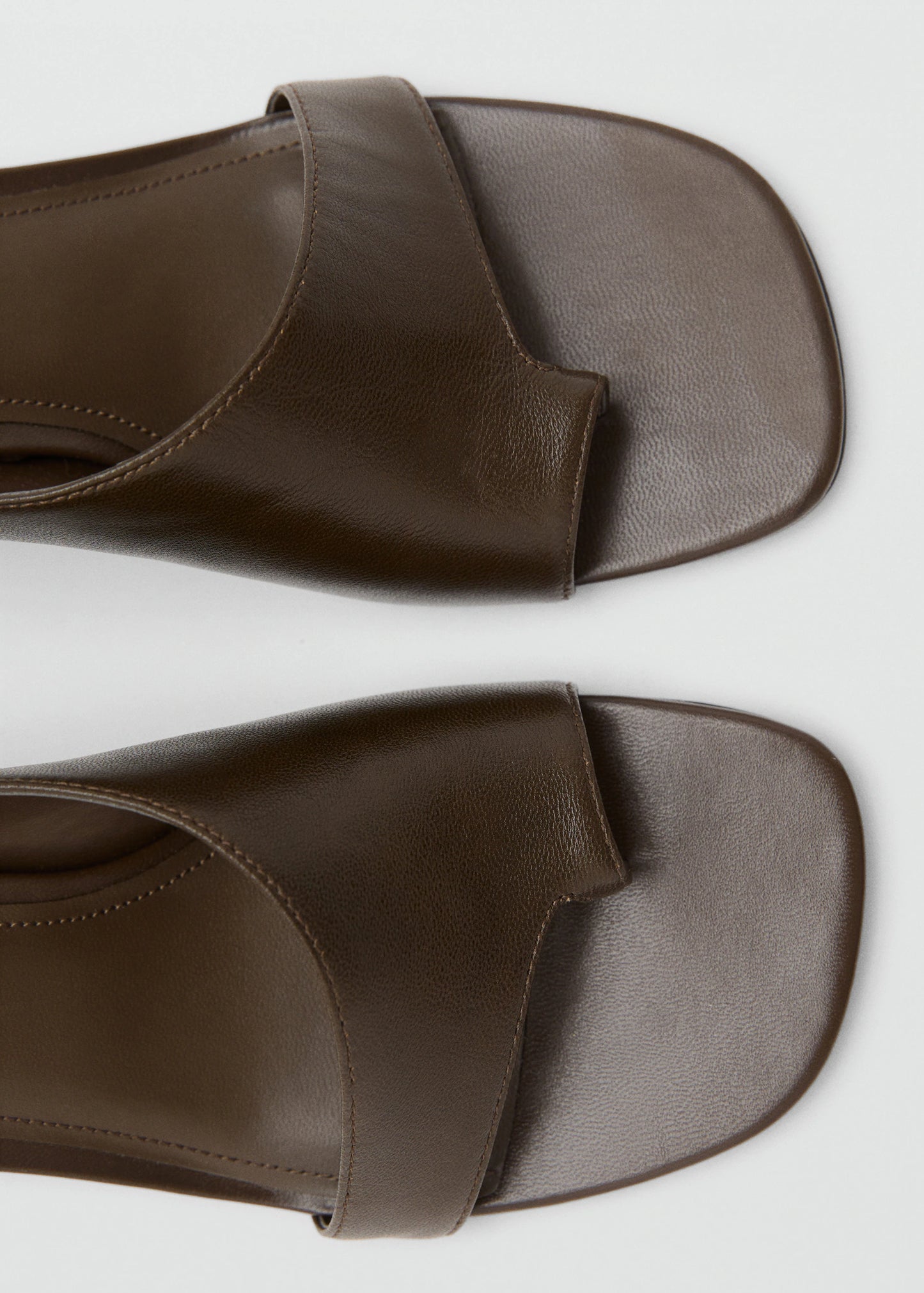 Asymmetric Leather Sandals