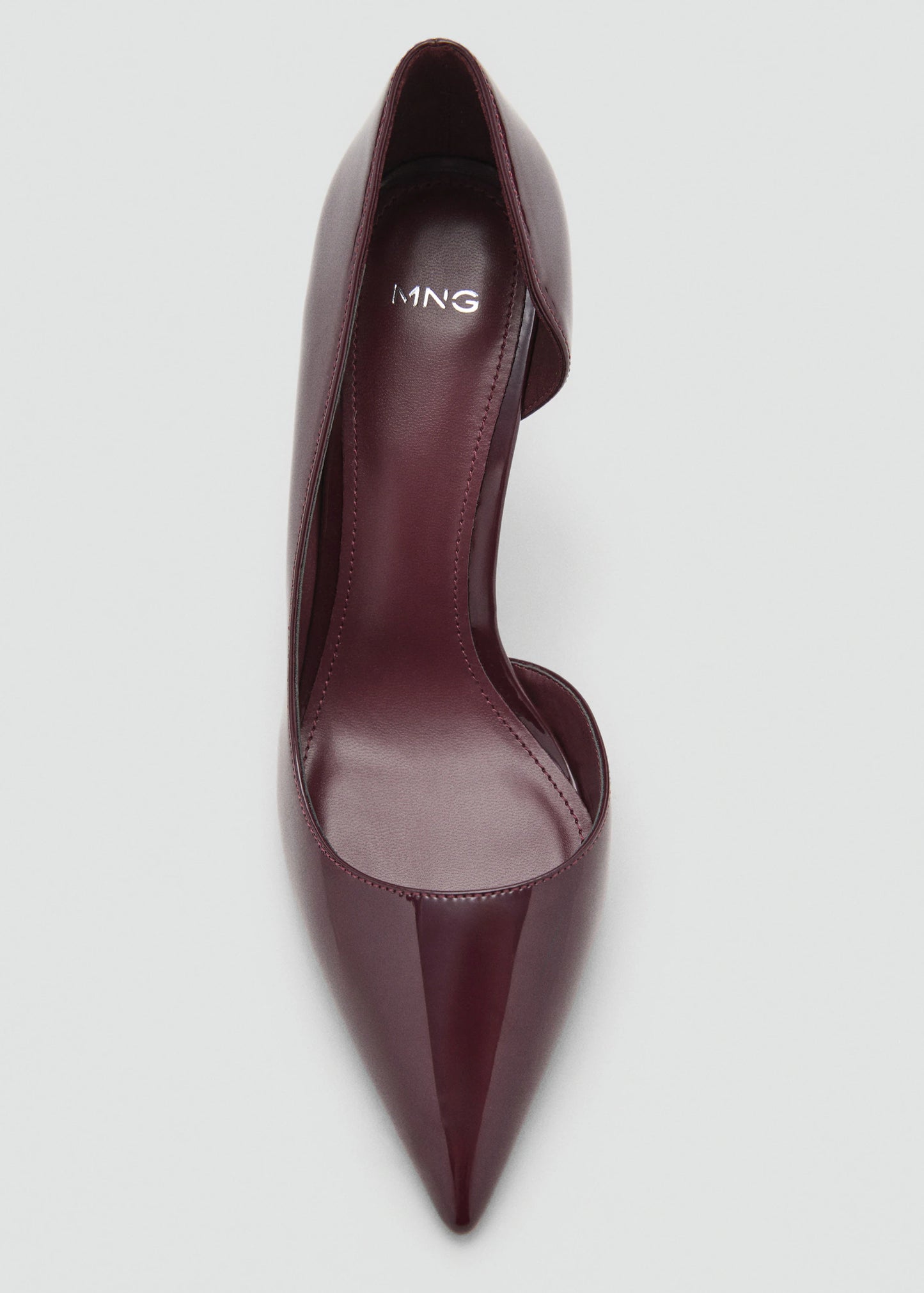 Asymmetrical Patent Leather Court Shoes