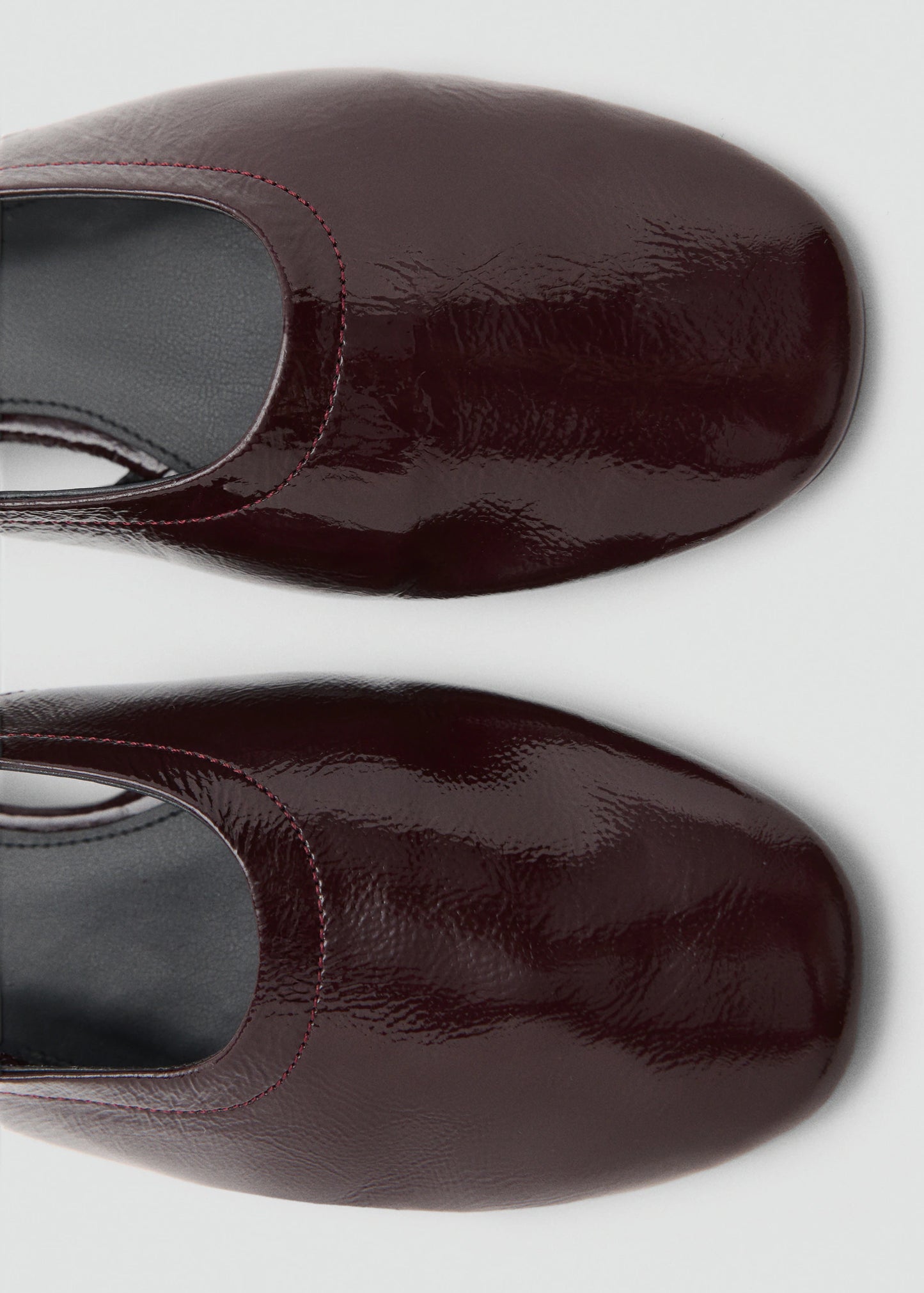 Block Heel Leather Shoes