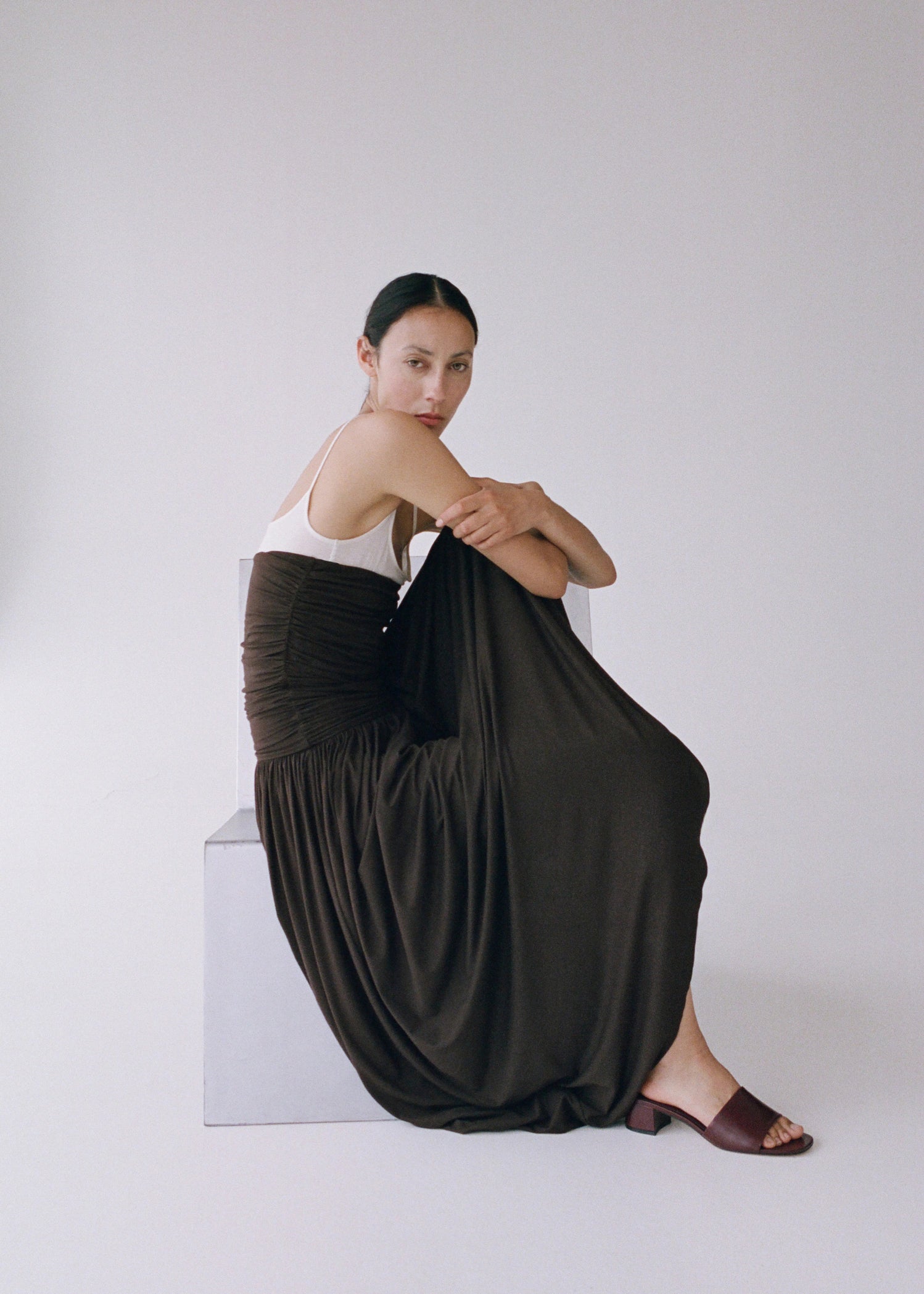 Block Heel Sandals With Strap