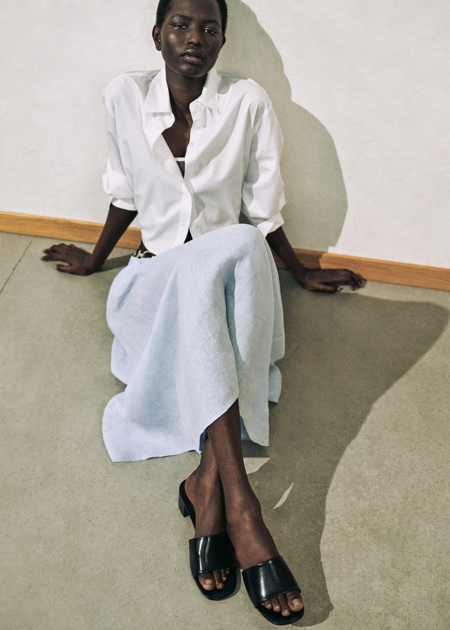 Block Heel Sandals With Strap