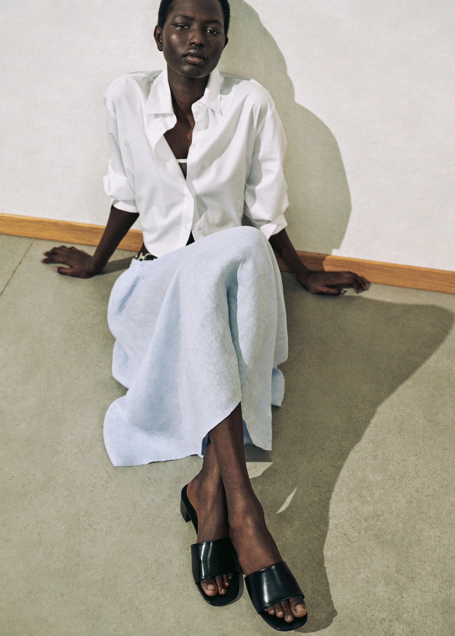 Block Heel Sandals With Strap