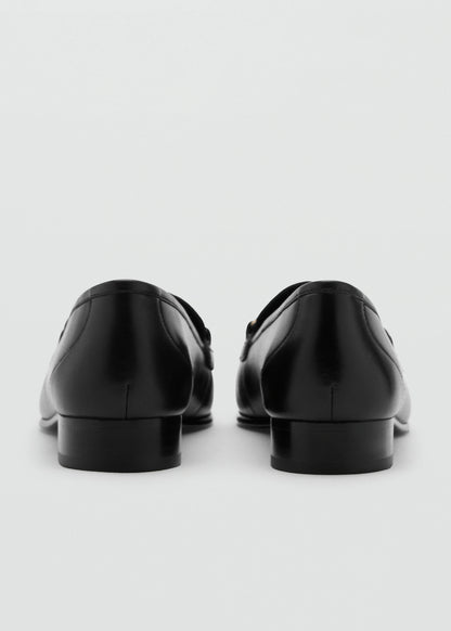 Buckle Leather Moccasins