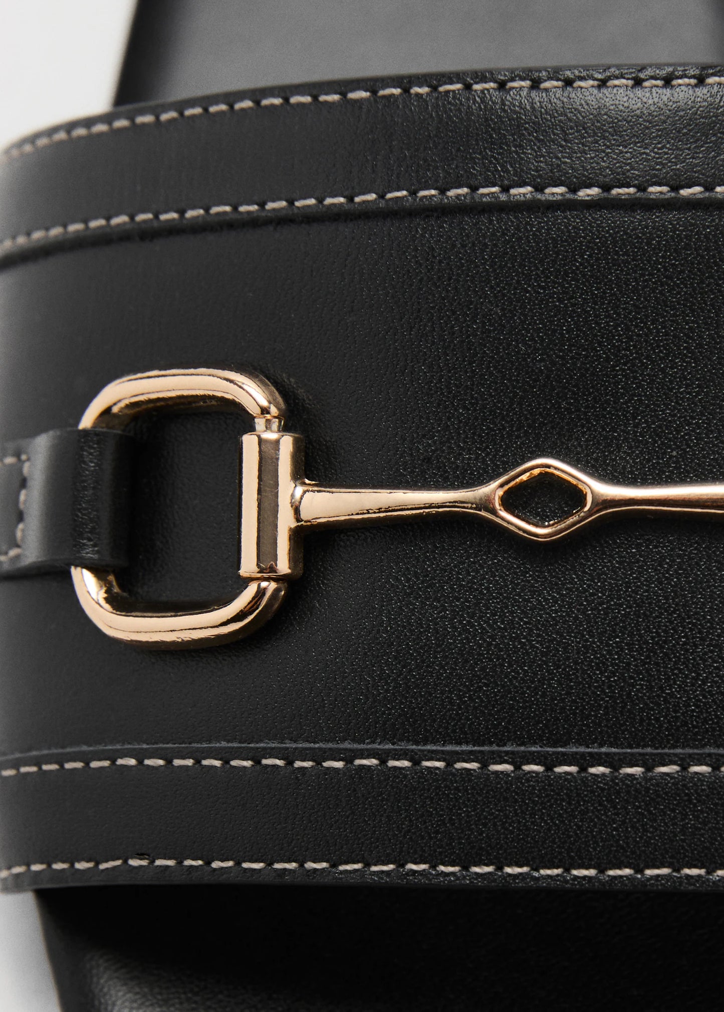 Buckle Leather Sandals