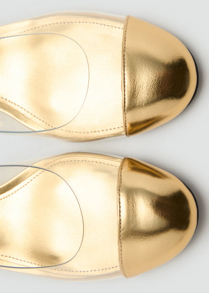 Combined Vinyl Heeled Shoes