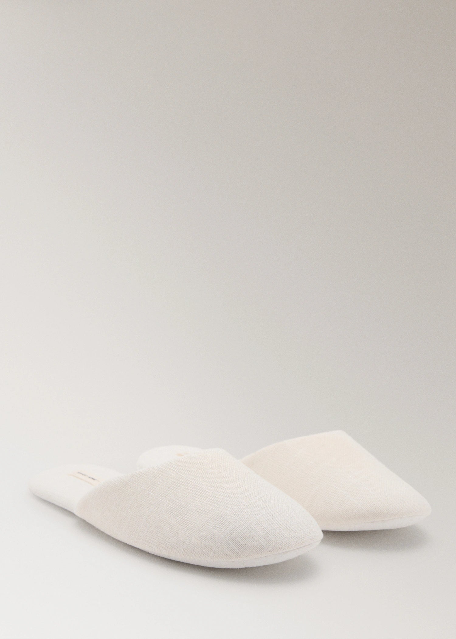 Cotton Textured Mule Slippers