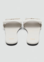 Fringed Sandals With Bow Detail