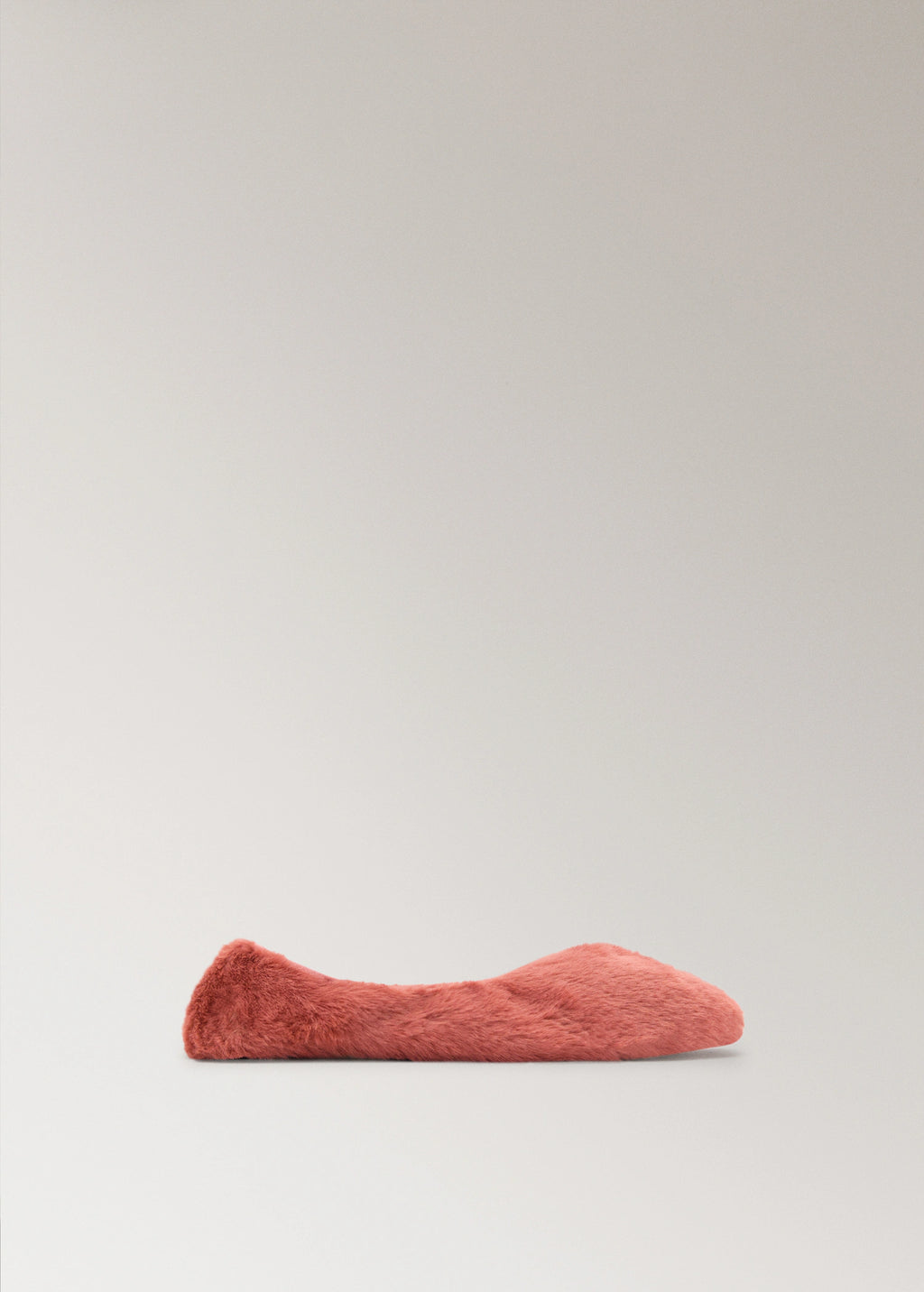 Fur Effect Ballerina Flats